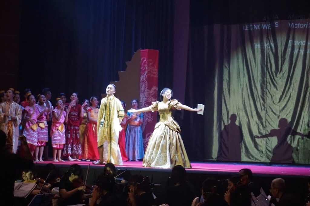 Monalisa as the lead role in the school's procution of The King and I.